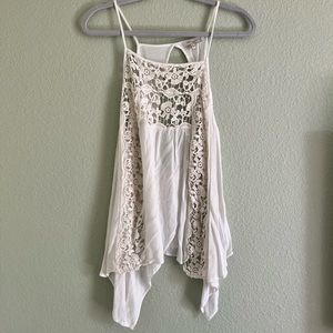 Cozy casual boho flowy lace top